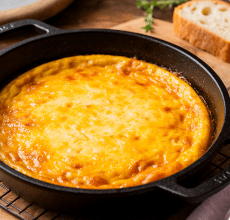 Фриттата с козьим сыром и шпинатом